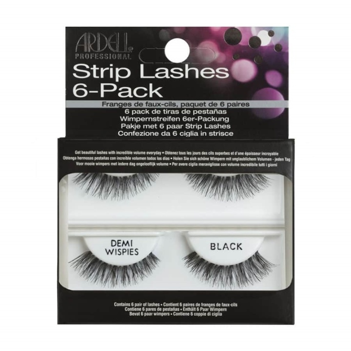 Ardell Professional 6-pack Strip Lashes Demi Wispies in de groep BEAUTY & HEALTH / Makeup / Ogen & Wenkbrauwen / Nepwimpers bij TP E-commerce Nordic AB (38-69724)