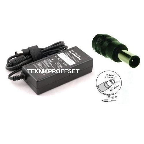 AC-adapter voor HP, 18,5V 3,5A 65W (7,4x5,0mm) in de groep COMPUTERS & RANDAPPARATUUR / Laptops & accessoires / Computeroplader / Laptop oplader / HP/Compaq bij TP E-commerce Nordic AB (38-7003)