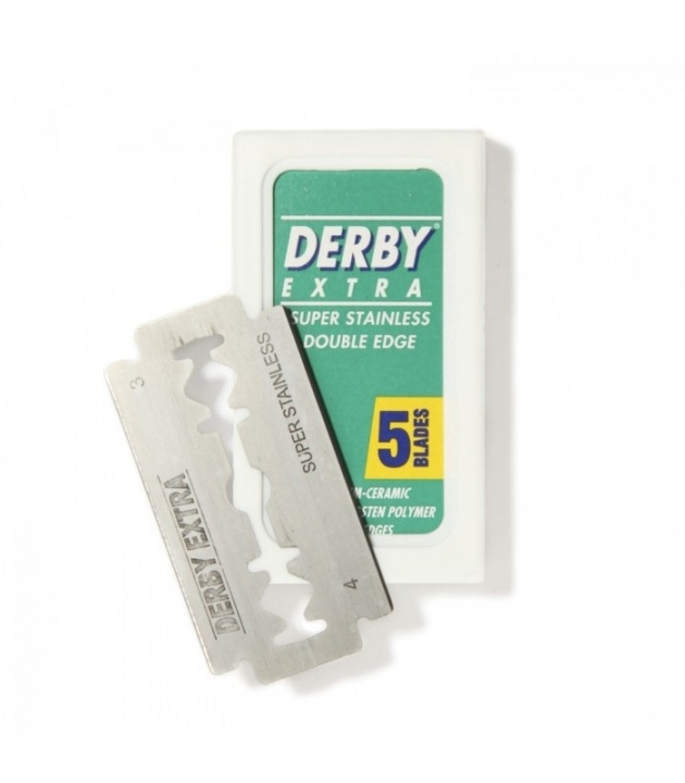 Derby Extra Double Edge 5-pack in de groep BEAUTY & HEALTH / Haar & Styling / Scheren & Trimmen / Scheermessen & Accessoires bij TP E-commerce Nordic AB (38-70055)