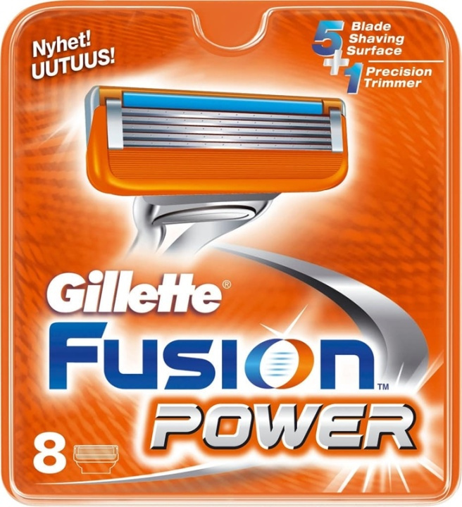 Gillette Fusion Power 8-pack in de groep BEAUTY & HEALTH / Haar & Styling / Scheren & Trimmen / Scheermessen & Accessoires bij TP E-commerce Nordic AB (38-70057)