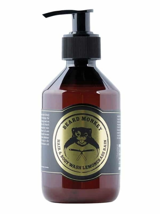 Beard Monkey Hair & Body Wash Lemongrass Rain 250ml in de groep BEAUTY & HEALTH / Huidsverzorging / Gezicht / Schoonmaak bij TP E-commerce Nordic AB (38-70092)