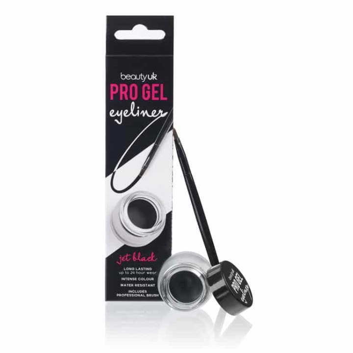 Beauty UK Pro Gel Eyeliner Jet Black 4,5g in de groep BEAUTY & HEALTH / Makeup / Ogen & Wenkbrauwen / Eyeliner / Kajal bij TP E-commerce Nordic AB (38-70100)