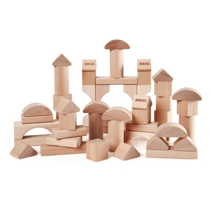 Brio 30113 Set med 50 Klossar in de groep SPEELGOED, KINDER- & BABYPRODUCTEN / Speelgoed / Bouwspeelgoed / Bouwblokken bij TP E-commerce Nordic AB (38-70220)