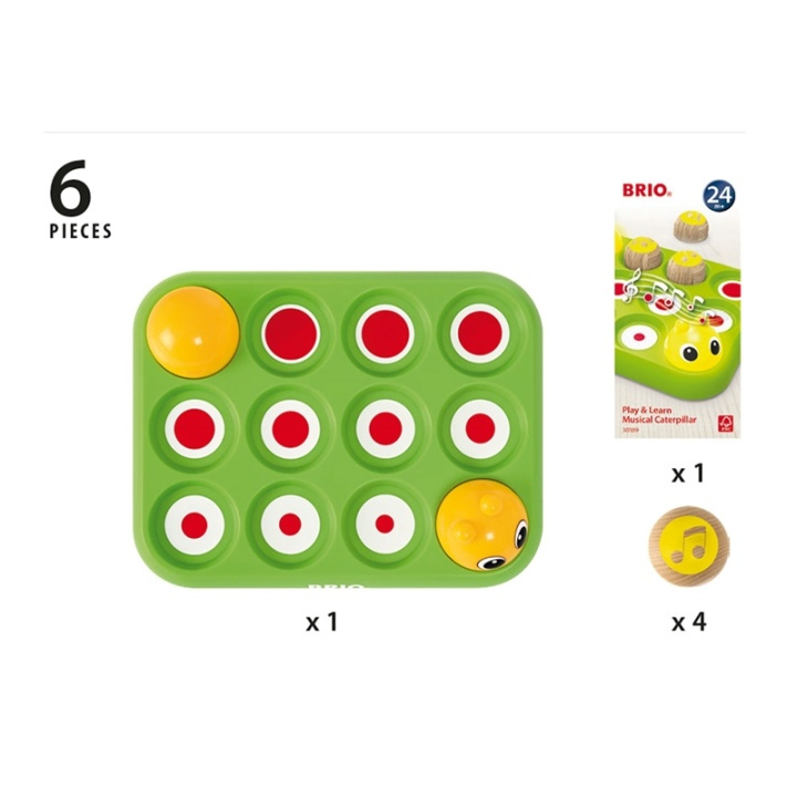 Brio 30189 Lek & lär Musikal. larv in de groep SPEELGOED, KINDER- & BABYPRODUCTEN / Muziek, Zang en afbeelingen / Muziekinstrumenten bij TP E-commerce Nordic AB (38-70233)