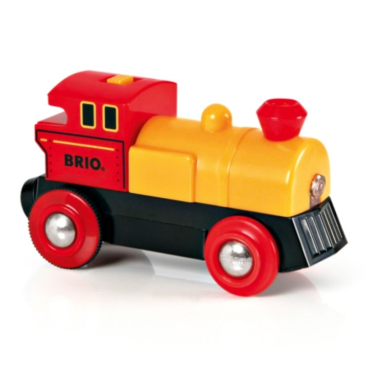 Brio 33594 B/O Lok Gul/Rött/Svart in de groep SPEELGOED, KINDER- & BABYPRODUCTEN / Speelgoed / Bouwspeelgoed / Brio treinrails bij TP E-commerce Nordic AB (38-70276)