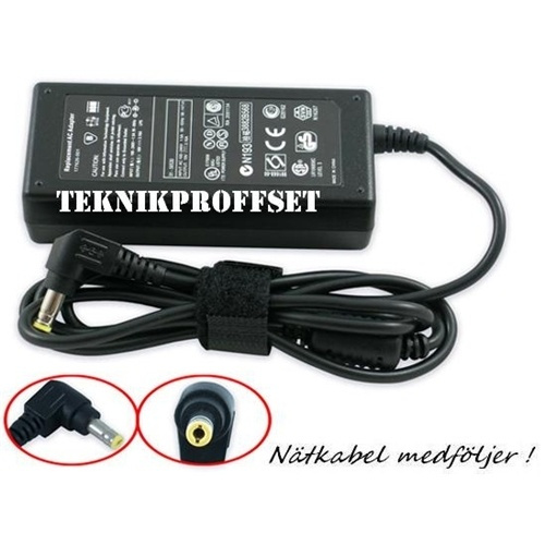 AC-adapter voor Toshiba 19V 3,42A 65W (5,5x2,5mm) in de groep COMPUTERS & RANDAPPARATUUR / Laptops & accessoires / Computeroplader / Laptop oplader / Toshiba bij TP E-commerce Nordic AB (38-7031)