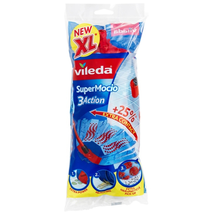 Vileda Supermocio 3Action Refill in de groep HUISHOUDEN & TUIN / Schoonmaakproducten / Overige schoonmaakaccessoires bij TP E-commerce Nordic AB (38-71150)