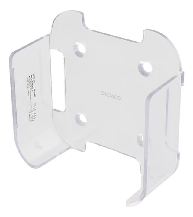 DELTACO wall mount for 4th / 5th gen Apple TV, transparent in de groep HOME ELECTRONICS / Audio & Beeld / TV & Accessoires / Draadloze mediaspeler bij TP E-commerce Nordic AB (38-71596)