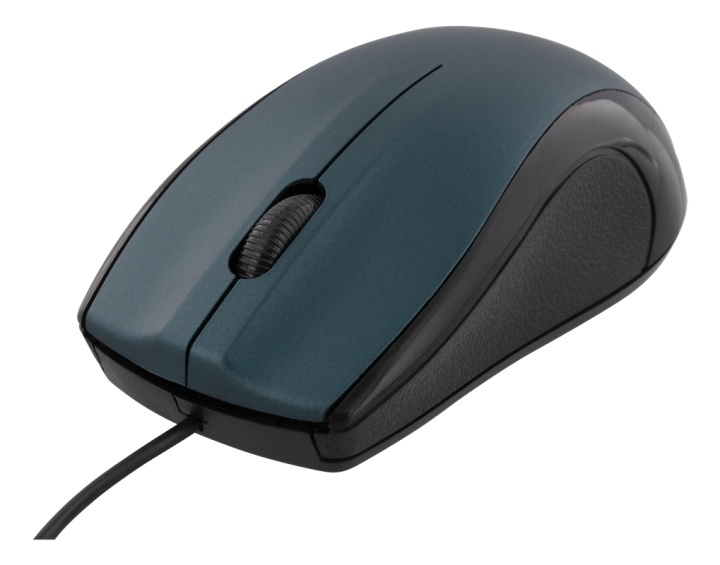 DELTACO wired optical mouse, 3 buttons with a scroll, 1200 DPI, blue in de groep COMPUTERS & RANDAPPARATUUR / Muizen en toetsenborden / Muizen / Met kabel bij TP E-commerce Nordic AB (38-71685)