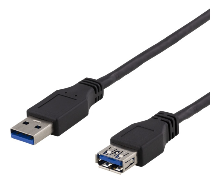 DELTACO USB 3.1 Gen1 Extension cable, 3m, USB-A male to USB-A female, in de groep COMPUTERS & RANDAPPARATUUR / Computerkabels / USB / USB-A / Kabels bij TP E-commerce Nordic AB (38-71719)