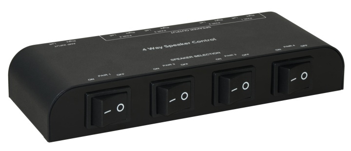 4-Way Speaker Switch with Terminal Clamps in de groep COMPUTERS & RANDAPPARATUUR / Computeraccessoires / Overige bij TP E-commerce Nordic AB (38-71773)