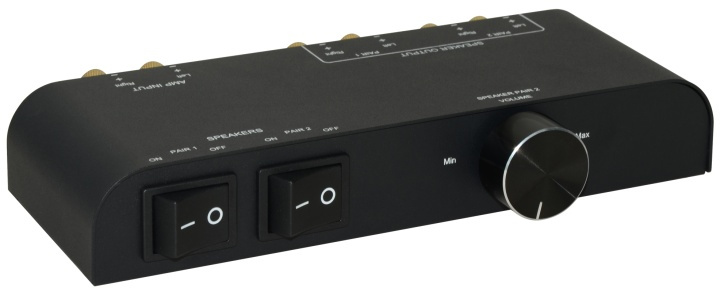 2-Way Speaker Switch with Banana plugs in de groep COMPUTERS & RANDAPPARATUUR / Computeraccessoires / Overige bij TP E-commerce Nordic AB (38-71774)