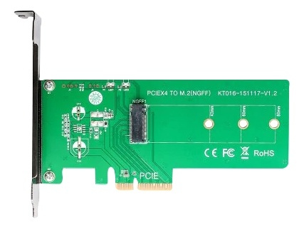 M.2 PCIE Card in de groep COMPUTERS & RANDAPPARATUUR / Computeronderdelen / Harde schijven / Chassisventilatoren bij TP E-commerce Nordic AB (38-71809)