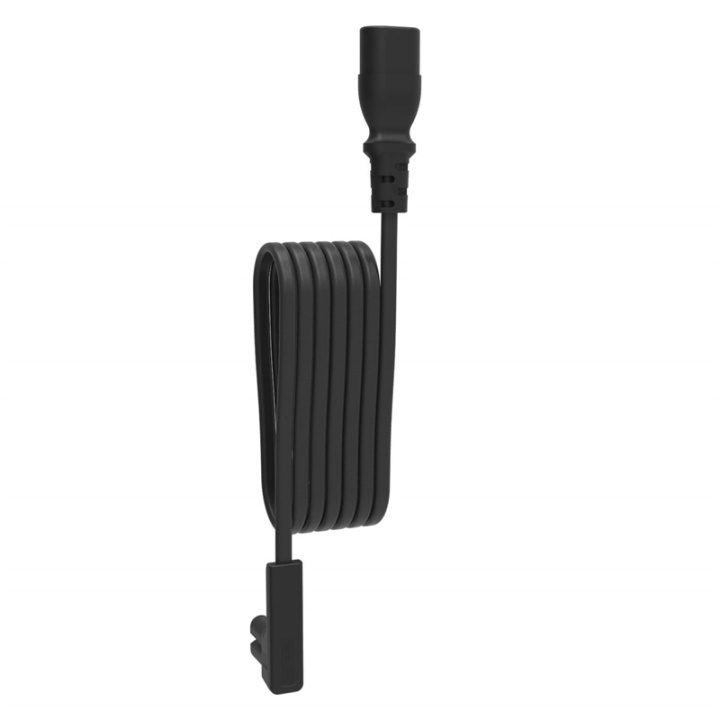 FLEXSON 5M Power Cable for Sonos One/Play:1 EU - Black Single in de groep HOME ELECTRONICS / Audio & Beeld / Luidsprekers & accessoires / Accessoires bij TP E-commerce Nordic AB (38-72029)