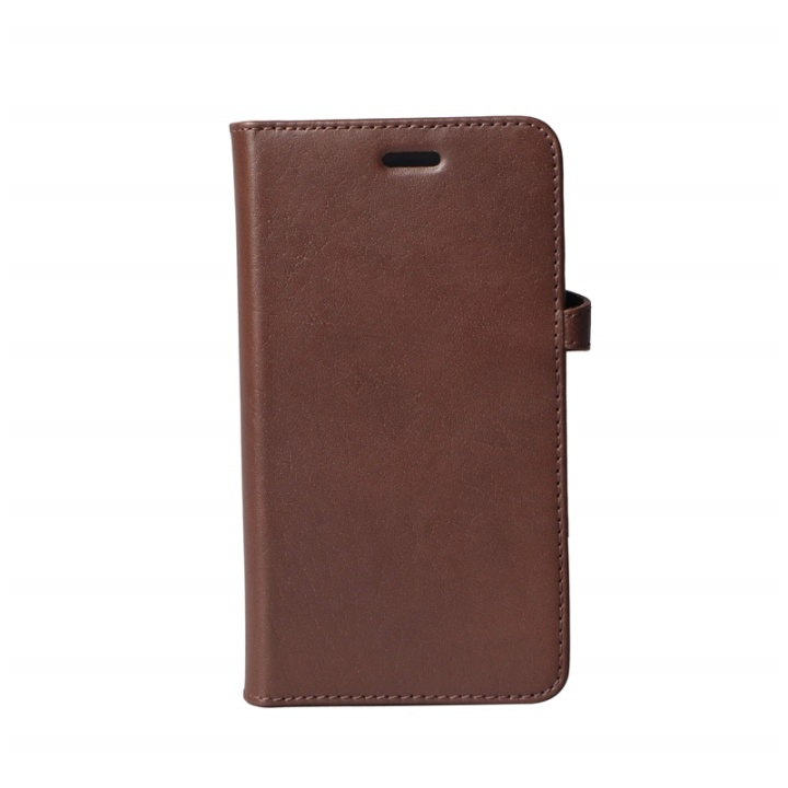 BUFFALO Wallet Leather Brown 3 Cardpockets iPhone XR 6,1 in de groep SMARTPHONE & TABLETS / Mobielbescherming / Apple / iPhone XR / Wallet Case bij TP E-commerce Nordic AB (38-72032)