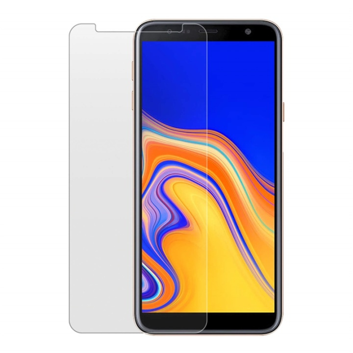 GEAR Glass Prot. 2.5D Samsung Galaxy J4 Plus 2018 in de groep SMARTPHONE & TABLETS / Mobielbescherming / Samsung bij TP E-commerce Nordic AB (38-72080)