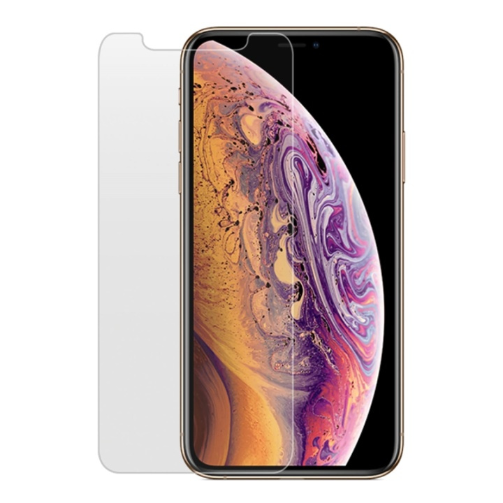 GEAR Glass Prot. 2.5D iPhone XS MAX/11 PRO MAX in de groep SMARTPHONE & TABLETS / Mobielbescherming / Apple / iPhone XS Max / Screen Protectors bij TP E-commerce Nordic AB (38-72088)