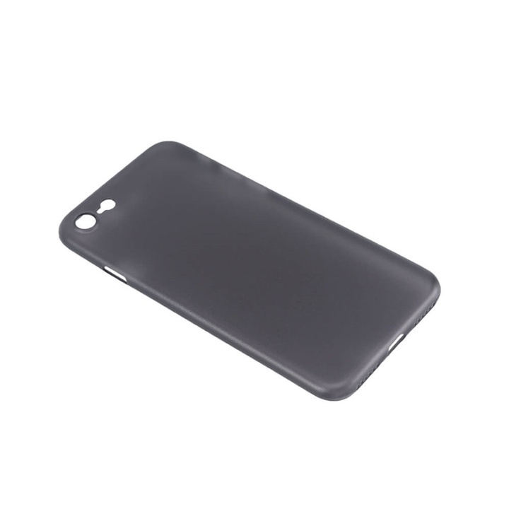 GEAR Mobile Cover Ultraslim Black Semitransparent iPhone 7/8/SE2020 in de groep SMARTPHONE & TABLETS / Mobielbescherming / Apple / iPhone 7 / Hoesjes bij TP E-commerce Nordic AB (38-72094)