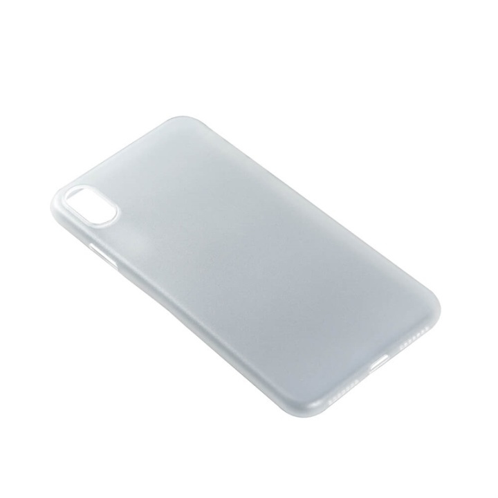 GEAR Mobile Cover Ultraslim White Semitransparent iPhone X/XS in de groep SMARTPHONE & TABLETS / Mobielbescherming / Apple / iPhone X/XS / Hoesjes bij TP E-commerce Nordic AB (38-72098)