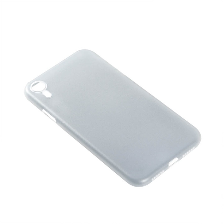 GEAR Mobile Cover Ultraslim White Semitransparent iPhone XR in de groep SMARTPHONE & TABLETS / Mobielbescherming / Apple / iPhone XR / Hoesjes bij TP E-commerce Nordic AB (38-72100)