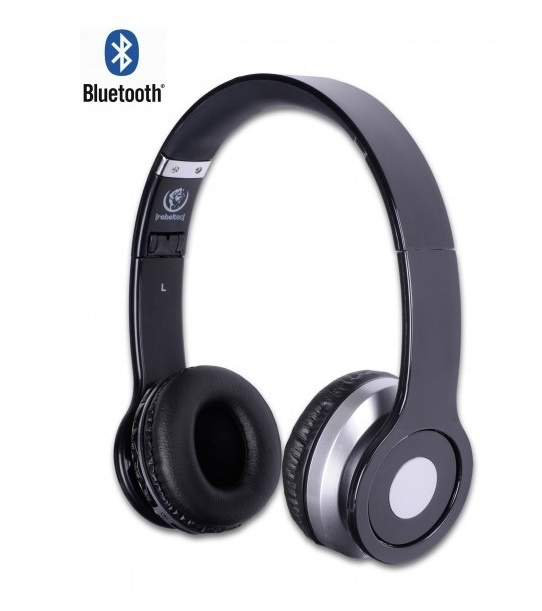 Rebeltec trådlösa hörlurar med Bluetooth, Crystal, svart in de groep HOME ELECTRONICS / Audio & Beeld / Koptelefoon & Accessoires / Koptelefoon bij TP E-commerce Nordic AB (38-72397)