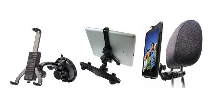 Rebeltec tablet autohouder met twee bevestigingsmogelijkheden in de groep AUTO / Autohouder / Autohouder Tablet bij TP E-commerce Nordic AB (38-72400)