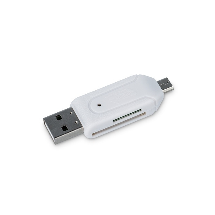 Forever USB OTG-kaartlezer USB & microUSB / SD & micro SD in de groep HOME ELECTRONICS / Opslagmedia / Geheugenkaartlezer bij TP E-commerce Nordic AB (38-72419)