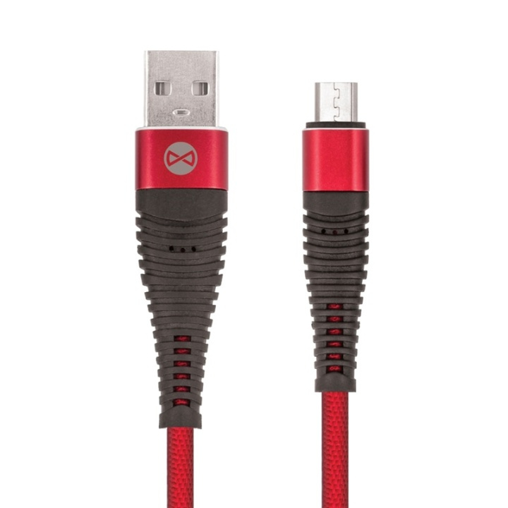 Forever micro-USB kabel Shark - Röd in de groep SMARTPHONE & TABLETS / Opladers & Kabels / Kabels / Kabels microUSB bij TP E-commerce Nordic AB (38-72558)