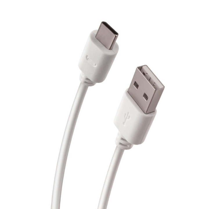 Forever USB-kabel, typ-C, vit in de groep SMARTPHONE & TABLETS / Opladers & Kabels / Kabels / Kabels Type C bij TP E-commerce Nordic AB (38-72588)