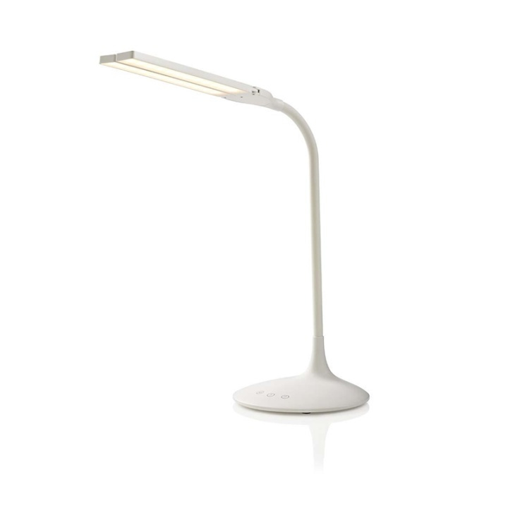 Nedis LED-Bureaulamp | Dimbaar | 280 lm | Oplaadbaar | Aanraakfunctie | Wit in de groep HOME ELECTRONICS / Verlichting / Tafellampen bij TP E-commerce Nordic AB (38-72789)