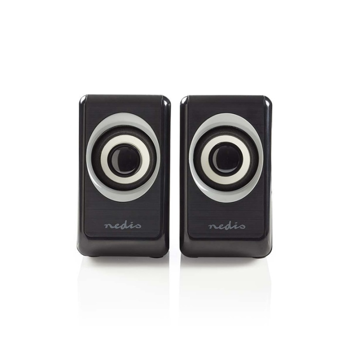 Nedis PC-Speaker | 2.0 | 18 W | 3,5 mm Male | USB Gevoed | Volumebediening | Output in de groep COMPUTERS & RANDAPPARATUUR / Computeraccessoires / Luidsprekers bij TP E-commerce Nordic AB (38-72919)