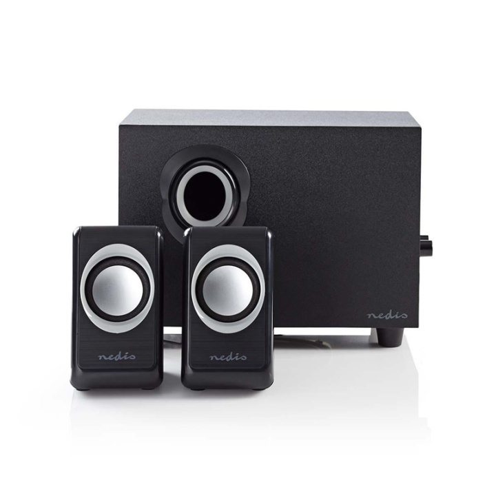 Nedis PC-Speaker | 2.1 | 33 W | 3,5 mm Male | USB Gevoed | Volumebediening in de groep COMPUTERS & RANDAPPARATUUR / Computeraccessoires / Luidsprekers bij TP E-commerce Nordic AB (38-72920)