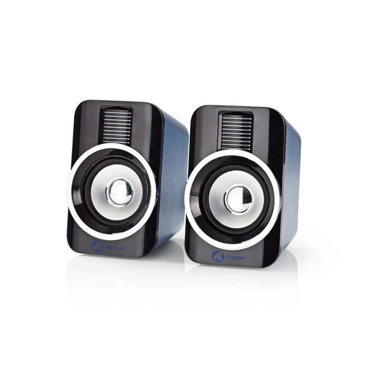 Nedis Gaming Speaker | Speaker-kanalen: 2.0 | USB Gevoed | 3,5 mm Male | 30 W | RGB | Volumebediening in de groep COMPUTERS & RANDAPPARATUUR / Computeraccessoires / Luidsprekers bij TP E-commerce Nordic AB (38-72922)