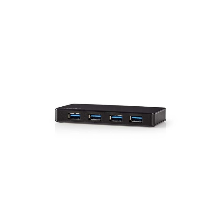 Nedis USB-Hub | USB-A Male | 4x USB A Female | 4-Poorts poort(en) | USB 3.2 Gen 1 | Netvoeding / USB Gevoed | 4x USB in de groep COMPUTERS & RANDAPPARATUUR / Computeraccessoires / USB-hubs bij TP E-commerce Nordic AB (38-72954)