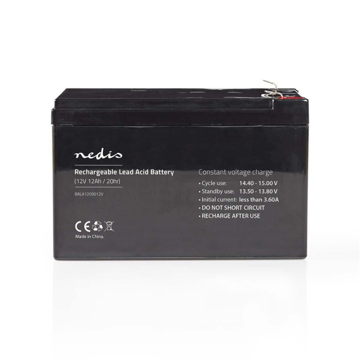 Nedis Oplaadbare Loodaccu | Lead-Acid | Oplaadbaar | 12 V | 12000 mAh in de groep HOME ELECTRONICS / Batterijen & Opladers / Oplaadbare batterijen / Lood batterijen bij TP E-commerce Nordic AB (38-73015)