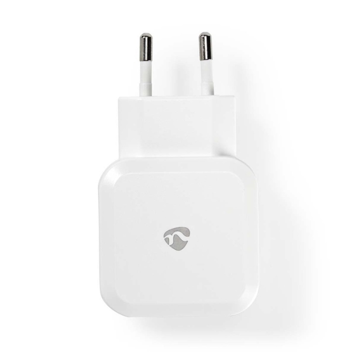 Nedis Oplader | 24 W | Snellaad functie | 2x 2.4 A | Outputs: 2 | 2x USB-A | Geen Kabel Inbegrepen | Single Voltage Output | Wit in de groep SMARTPHONE & TABLETS / Opladers & Kabels / Wandoplader / Wandoplader USB bij TP E-commerce Nordic AB (38-73063)