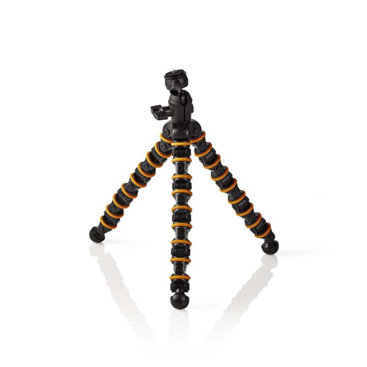 Nedis Gorillapod | Maximaal draagvermogen: 2.5 kg | 30.0 cm | 9 Segmenten | Balhoofd | ABS / Kunststof | Oranje / Zwart in de groep HOME ELECTRONICS / Foto & Video / Fotoapparatuur / Statief bij TP E-commerce Nordic AB (38-73132)