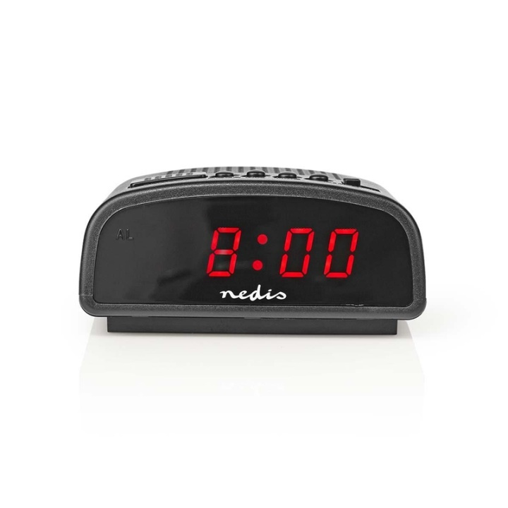 Nedis Digitale Bureau-Wekker | LED-Scherm | Snoozefunctie | Nee | Zwart in de groep HUISHOUDEN & TUIN / Horloges & Tellers / Wekkers bij TP E-commerce Nordic AB (38-73403)