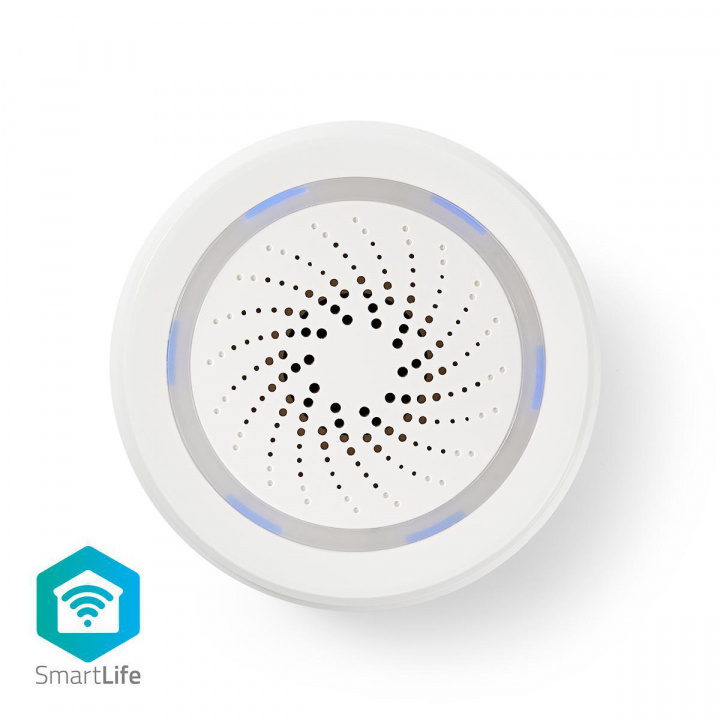 Nedis SmartLife Sirene | Wi-Fi | Netvoeding | 8 geluiden | 85 dB | Android™ / IOS | Wit in de groep HUISHOUDEN & TUIN / Alarm & Beveiliging / Overige alarmen bij TP E-commerce Nordic AB (38-73522)