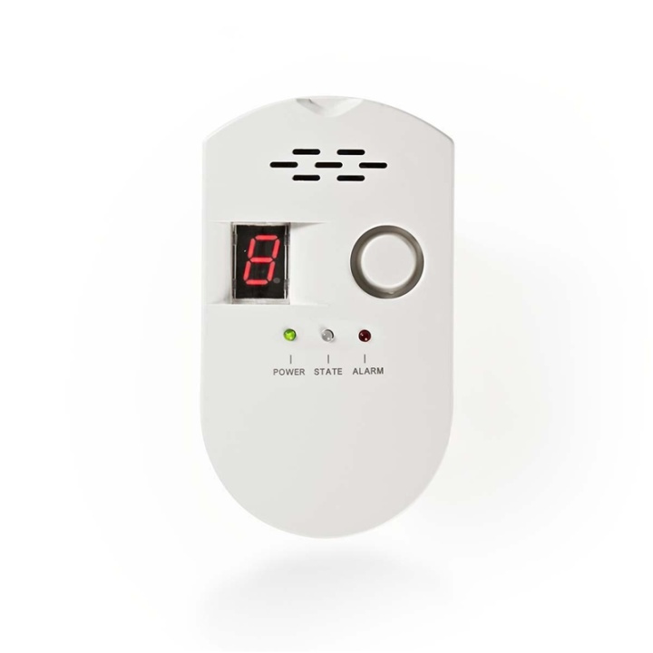 Nedis Gasmelder | Netvoeding | 85 dB | Wit in de groep HUISHOUDEN & TUIN / Alarm & Beveiliging / Vuur, rook, gas / Rookmelders bij TP E-commerce Nordic AB (38-73741)