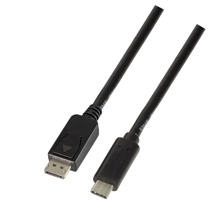LogiLink USB-C -> DisplayPort 1.2 1,8m in de groep COMPUTERS & RANDAPPARATUUR / Computerkabels / DisplayPort / Kabels bij TP E-commerce Nordic AB (38-74256)