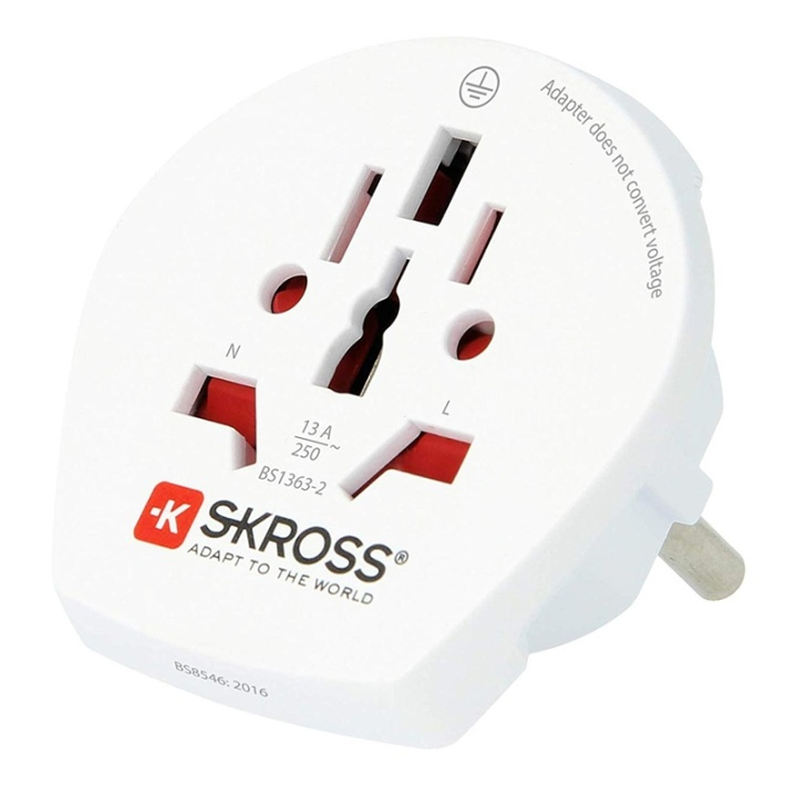 SKROSS El-Adapter Europa mfl in de groep HUISHOUDEN & TUIN / Elektriciteit & Verlichting / Reisadapters bij TP E-commerce Nordic AB (38-74348)