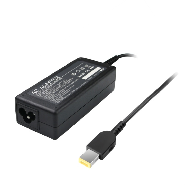 Power adapter for Lenovo T570/T470/L470, 65W, 3,25A, black in de groep COMPUTERS & RANDAPPARATUUR / Laptops & accessoires / Computeroplader / Laptop oplader / IBM/Lenovo bij TP E-commerce Nordic AB (38-74771)