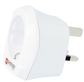 SKROSS Grounded Europe to UK travel adapter, 15A, 110-125V, white in de groep HUISHOUDEN & TUIN / Elektriciteit & Verlichting / Reisadapters bij TP E-commerce Nordic AB (38-74895)