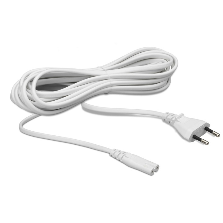5M Power Cable for Sonos Speakers EU - White Single in de groep HOME ELECTRONICS / Kabels & Adapters / Luidsprekerkabels bij TP E-commerce Nordic AB (38-74911)