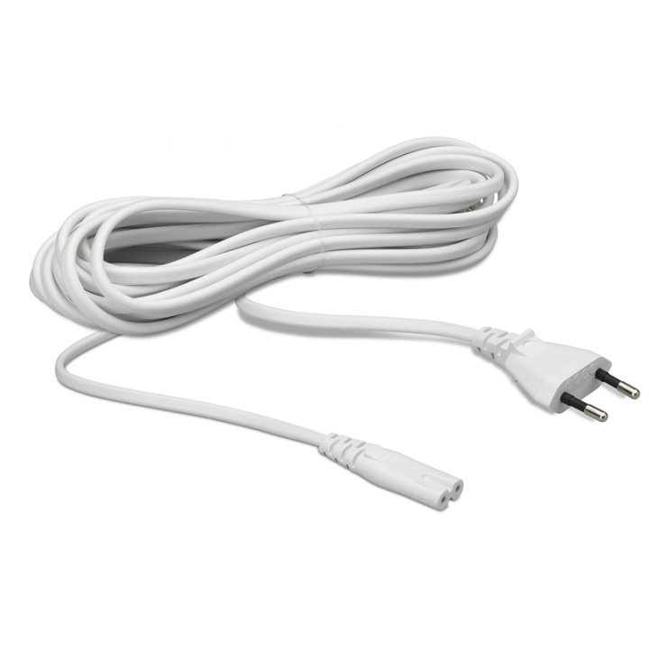 Flexson Netsnoer Sonos Play3/Play5/Playbar Wit 5,0M in de groep HOME ELECTRONICS / Kabels & Adapters / Luidsprekerkabels bij TP E-commerce Nordic AB (38-74911)