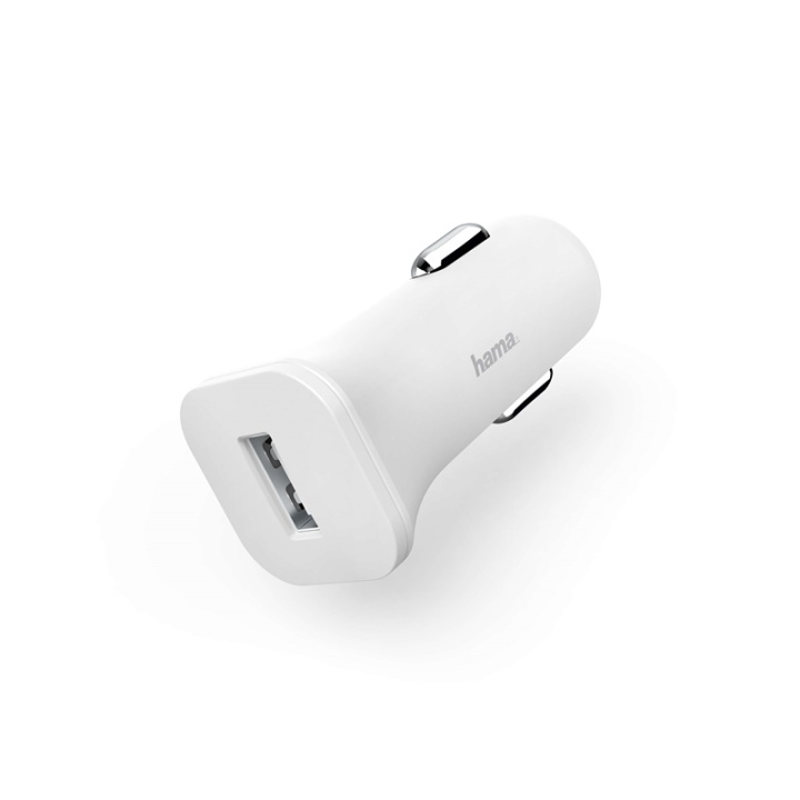 HAMA Laddare 12/24V 1xUSB 1.2A White in de groep SMARTPHONE & TABLETS / Opladers & Kabels / Autoladers / Autoladers USB bij TP E-commerce Nordic AB (38-74956)