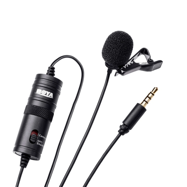 BOYA Microphone BY-M1 Lavalier 3,5mm 6m in de groep HOME ELECTRONICS / Audio & Beeld / Handmicrofoons bij TP E-commerce Nordic AB (38-74999)