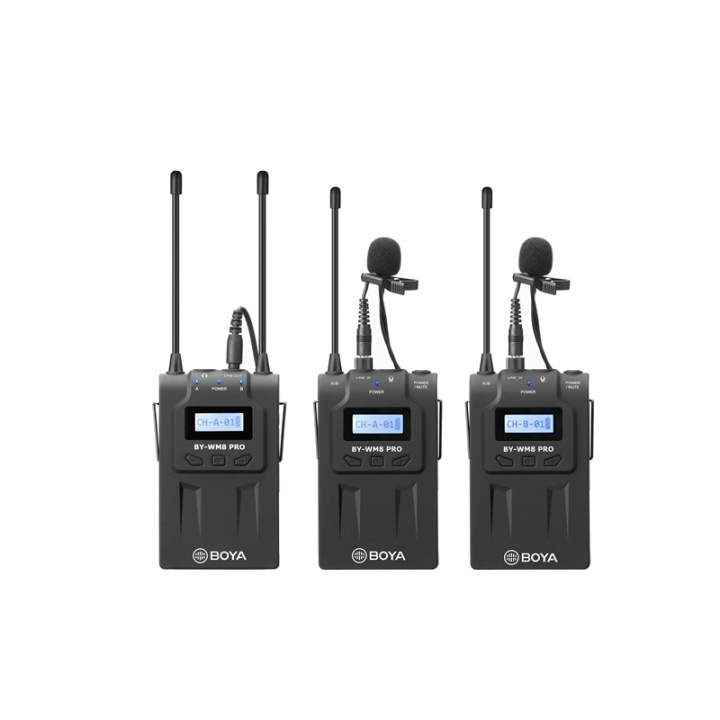 BOYA Microphone Pro-K2 Mygga x2 Wireless 3,5mm & XLR in de groep HOME ELECTRONICS / Audio & Beeld / Handmicrofoons bij TP E-commerce Nordic AB (38-75006)