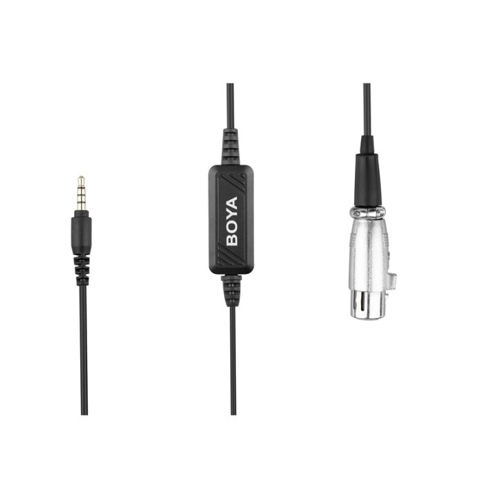BOYA Microphone Adapter BY-BCA6 XLR-3,5mm TRRS in de groep HOME ELECTRONICS / Audio & Beeld / Handmicrofoons bij TP E-commerce Nordic AB (38-75007)